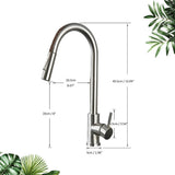 Smart Sensor Touch Kitchen Sink Faucet Brushed Nickel Poll Out Spout Black/Gold Sensor Faucets 360 Rotation Crane Two Functions