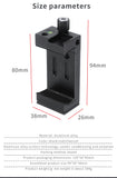 Aluminum Alloy Mobile Phone Holder Clip for Smartphone with Spirit Level Cold Shoe Mount 1/4 3/8 Hole Tripod Head Clamp Bracket
