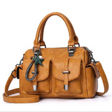 Luxury Brand Designer Women'S Handbag Fashionable Soft Leather Shoulder Bag Large Capacity Crossbody Bag Classic Retro Tote Bag