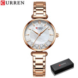 Fashion Stainless Steel Women Luxury Watch Analog Quartz Wristwatch Ladies Elegant Dress Watches Gift Clock Relogio Feminino