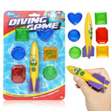 Diving Shark Toys Throw Toy Summer Water Game Pool Game Children Underwater Diving Stick Toy Sports Parenting For Boy And Girl