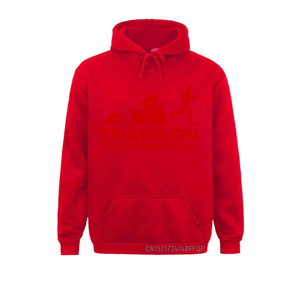Men Pocket Pullover Triathlon Swim Bike Run Athlete Sport Hoodie Men Streetwear Harajuku Oversized Harajuku Mens Sweatshirt