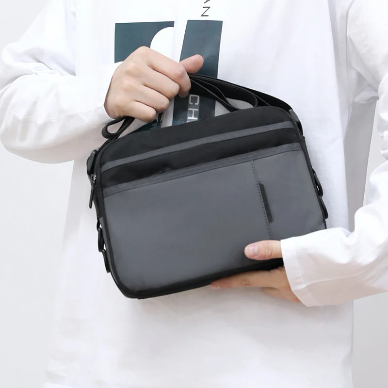 Crossbody Shoulder Bag Men Zipper Travel Messenger Pack Male Shoulder Sling Working Bags Bookbag Briefcase Casual Sling Bag Male