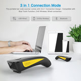 NETUM E800 Bluetooth 2D Barcode Scanner Pocket Wireless QR Reader Data Matrix PDF417 IOS Android Windows