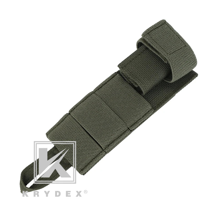 KRYDEX Tactical Modular Radio Antenna Relocation Retention Pouch Small MOLLE Wargame Hunting Hiking Combat Equipment Pouch