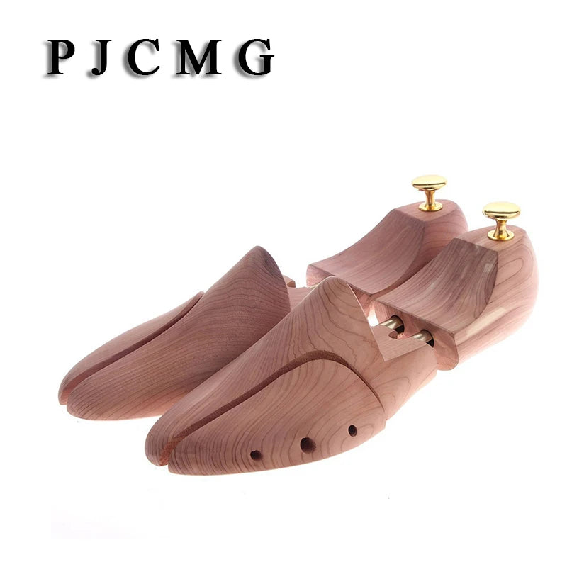 Twin Tube Red Cedar Wood Adjustable Shoe Shaper Men's Shoe Tree