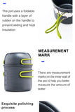 Widesea Ultralight Camping Cooking Utensils Outdoor Tableware Pot Set Hiking Picnic Travel Tourist Dishes Supplies Equipment
