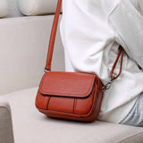 Genuine Leather Women's Casual Fashion Bag Women Messenger Bag Small Shoulder Bag Crossbody Bags for Real Cowhide Women Handbags
