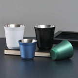 Custom Name Stainless Steel Espresso Cups Double Wall Insulated Cups Demitasse Cups Coffee Cup For Drinking Coffee, Gift for Him