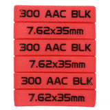 6 Pack Marking Band for Magazine 300 Acc BLK Supersonic/Subsonic 300 AAC BLK/7.62x35 mm Magazine Marking Band