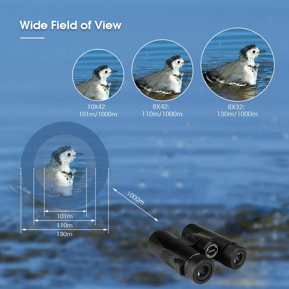 Svbony SV47 Binoculars for Adults, 8x32/8x42/10x42 Bak4 Prism HD FMC Lens Waterproof for Nature Observation Safari Watch Bird