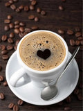 HOMFUN Full Drill Diamond Painting "Coffee landscape" DIY Picture Of Rhinestone 5D Diamond Embroidery Cross Stitch Decor