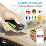 NETUM E800 Bluetooth 2D Barcode Scanner Pocket Wireless QR Reader Data Matrix PDF417 IOS Android Windows
