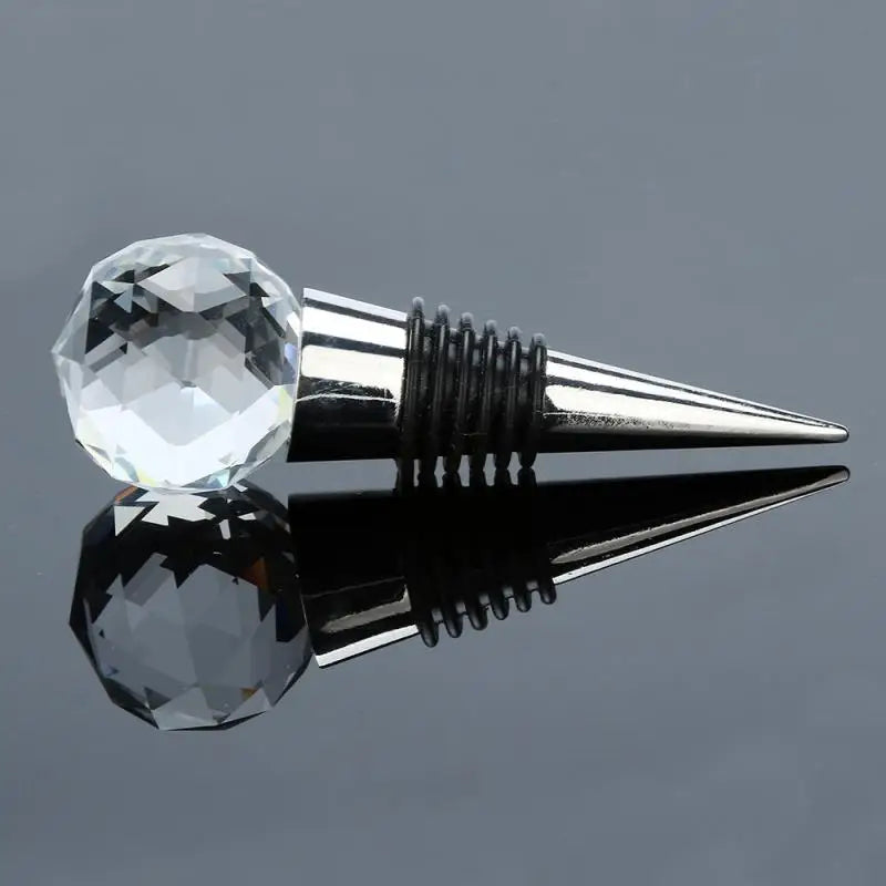 Wedding Wine Stopper Round Crystal Wine Champagne Bottle Stopper Vacuum Sealed Plug Stopper Wedding Gift Hot Sale New Arrivals