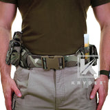 KRYDEX Tactical Waist Belt, MOLLE Soft Wide Padded Battle Belt, Shooting Airsoft Hunting Multi-Function Quick Release Belt