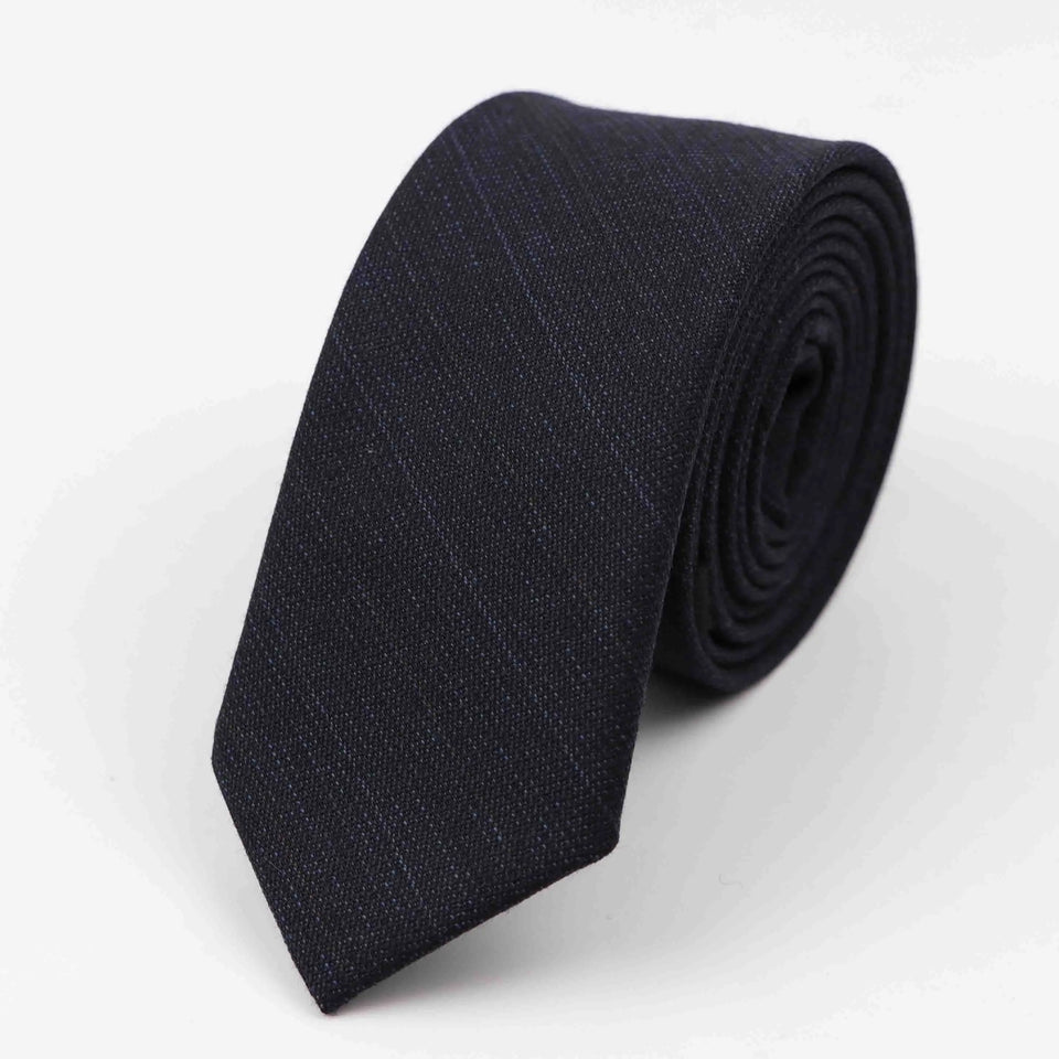 Commercial Luxury 100% Wool Tie Classical Color Black Grey Necktie Mens Fashion Neckties Designer Handmade European Style Ties