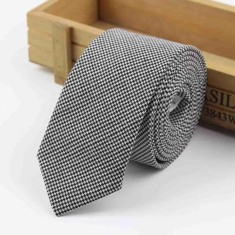 Commercial Luxury 100% Wool Tie Classical Color Black Grey Necktie Mens Fashion Neckties Designer Handmade European Style Ties