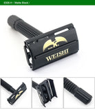 Butterfly Safety Razor WEISHI Brass material Gun color 9306-C or  Black Travel pouch Stainless steel mirror Top quality NEW