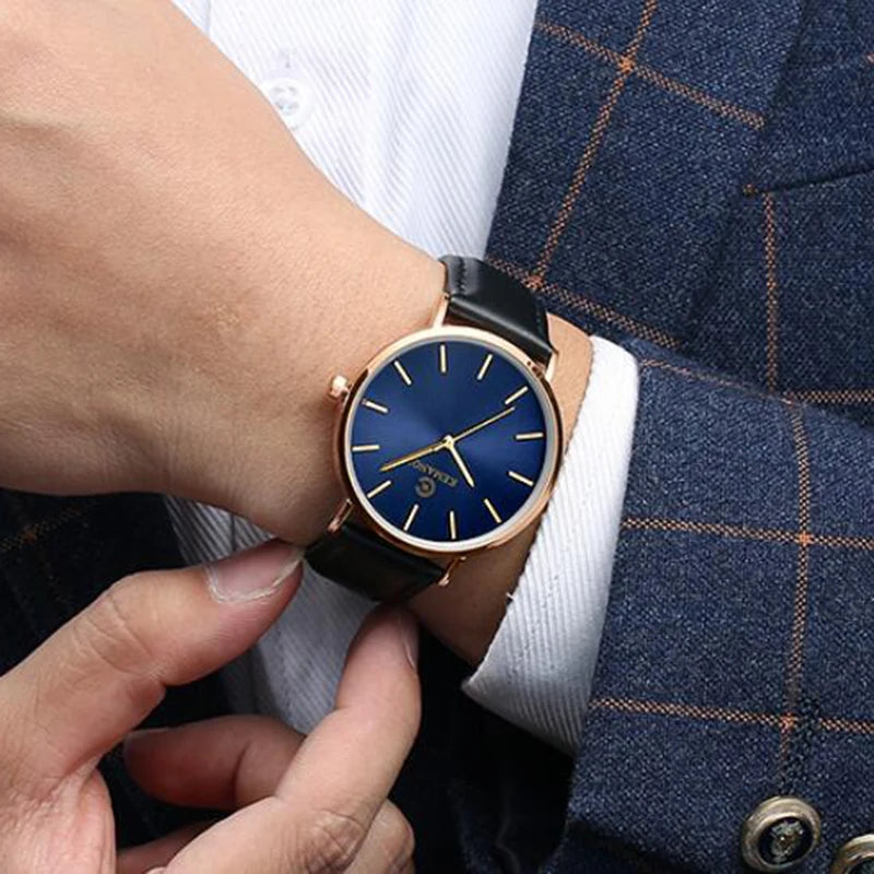 2022 Minimalist Men's Watch Ultra Thin Men's Watches For Men Fashion Simple Business Watch Leather Clock Reloj Hombre Relogio