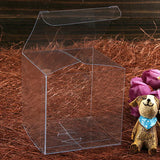 50pcs 7*7*7cm Transparent Waterproof PVC Boxes Packaging Small Plastic Clear Box Storage For Food/jewelry/Candy/Gift/cosmetics