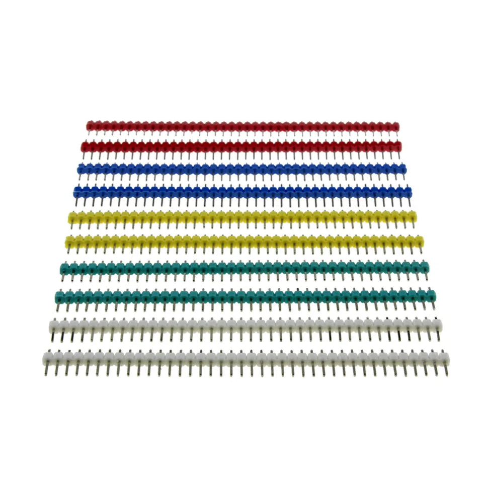 10pcs 40 Pin 1x40 Single Row Male and Female 2.54 Breakable Pin Header PCB JST Connector Strip for arduino DIY Kit