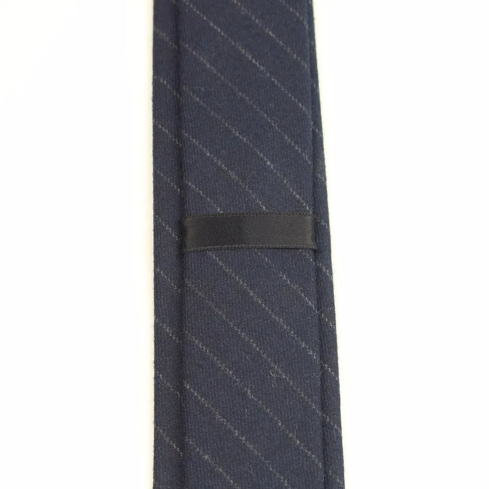 Commercial Luxury 100% Wool Tie Classical Color Black Grey Necktie Mens Fashion Neckties Designer Handmade European Style Ties
