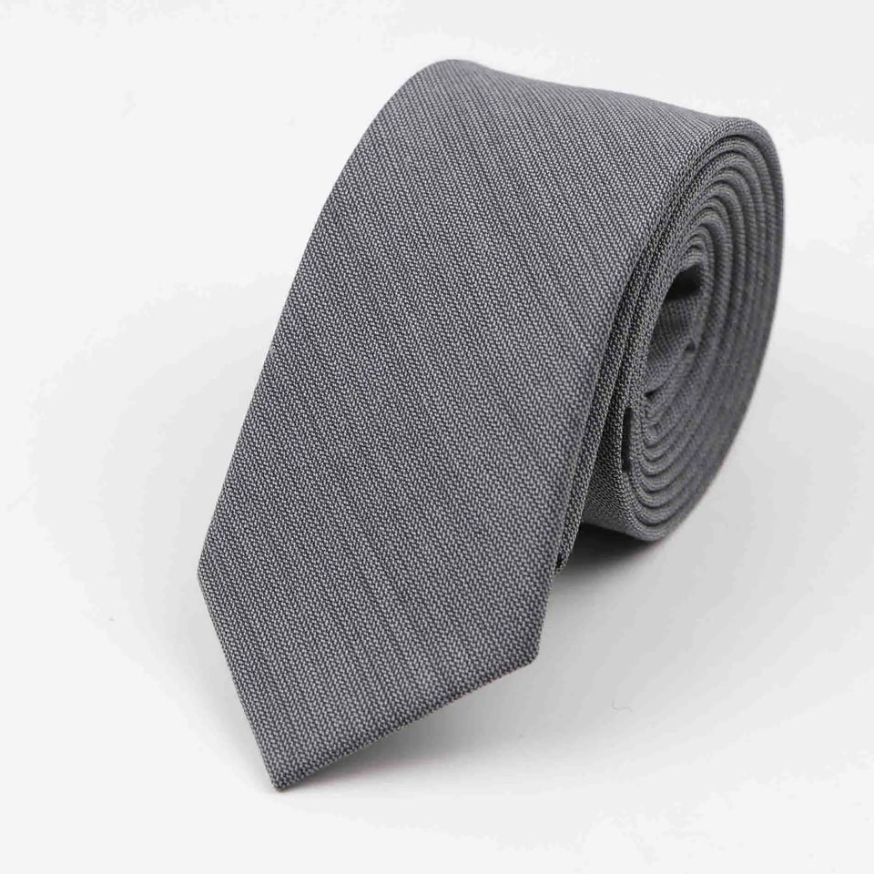Commercial Luxury 100% Wool Tie Classical Color Black Grey Necktie Mens Fashion Neckties Designer Handmade European Style Ties