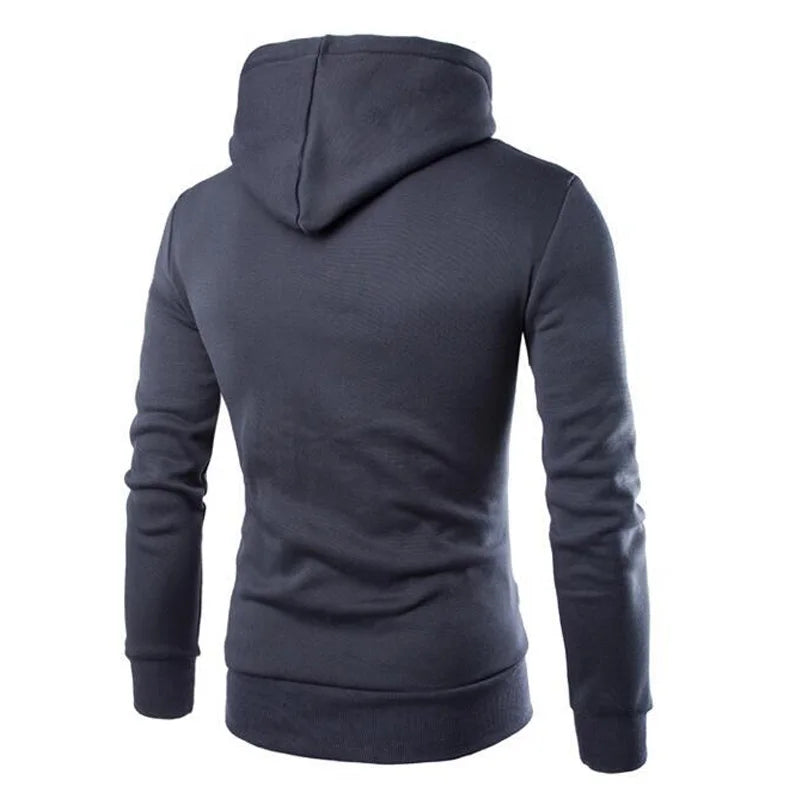 Autumn New Men Hoodies Sweatshirts Casual Solid Long Sleeve Hoodie Men Slim Fit Pullovers Sweatshirt Plus Size Hoody Streetwear