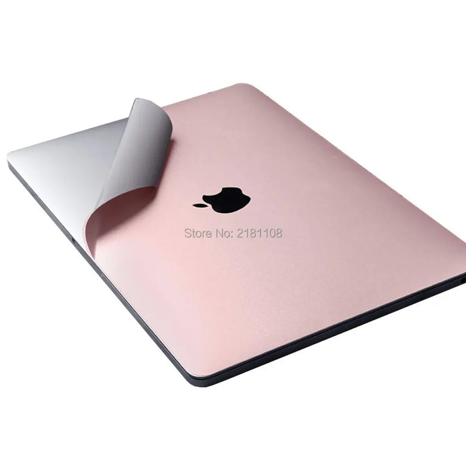 Rose Gold Full Body Skin for MacBook air (13-inch, A1931 A1932 A2179 A2337), Full-Cover Protective Vinyl Decal Sticker