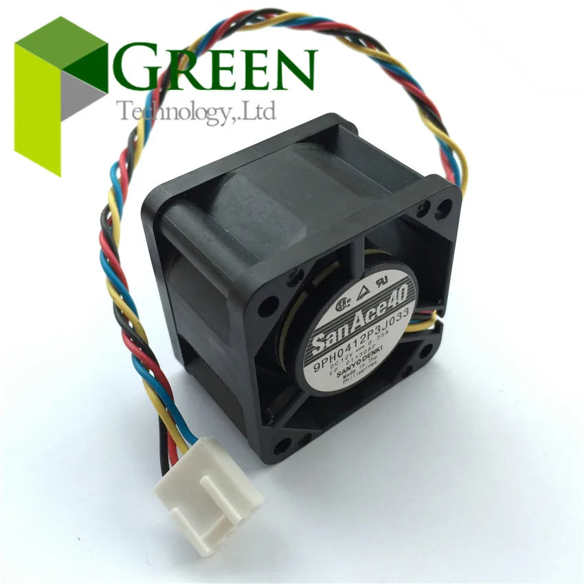 San Ace 40 1U 40 x40x28mm Server Fan 9PH0412P3J033 4028 40MM Server Case Cooling Fan 12V 0.35A With 4pin