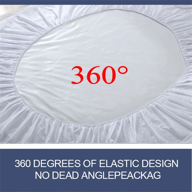 Terry Cloth Waterproof Mattress Cover Cotton Mattress Protector With Elastic Pad Bug Proof Dust Mite 160x190/160x200cm