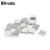 En-Labs 10pcs Silver 10x10x10mm Aluminum Heat Sink Radiator Heatsink,Electronic Chip Cooling Radiator Cooler for IC MOSFET SCR