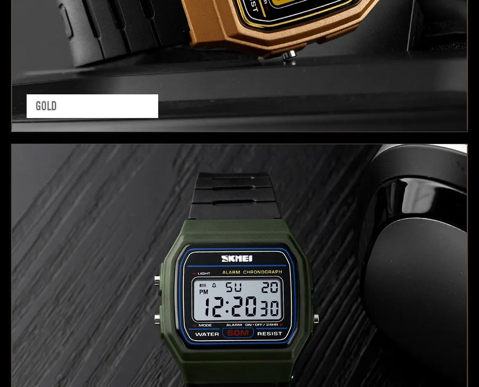 SKMEI Fashion Sports Couple Watches Women Digital Watch Waterproof Display Date Week Female Wristwatch Relogio Feminino 1412