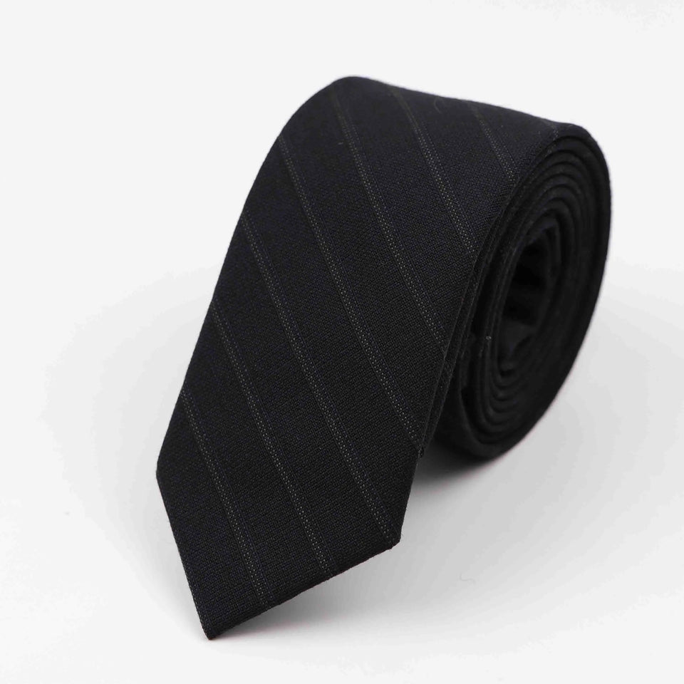Commercial Luxury 100% Wool Tie Classical Color Black Grey Necktie Mens Fashion Neckties Designer Handmade European Style Ties
