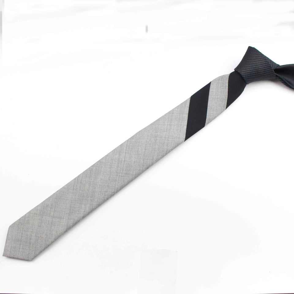 Commercial Luxury 100% Wool Tie Classical Color Black Grey Necktie Mens Fashion Neckties Designer Handmade European Style Ties