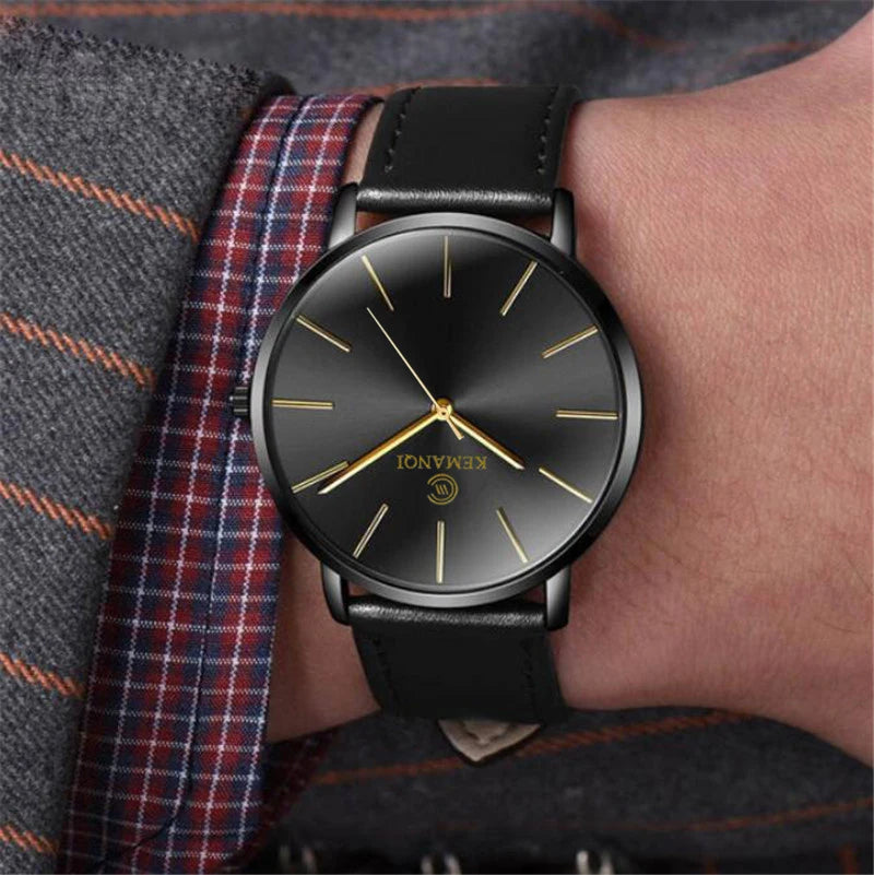2022 Minimalist Men's Watch Ultra Thin Men's Watches For Men Fashion Simple Business Watch Leather Clock Reloj Hombre Relogio