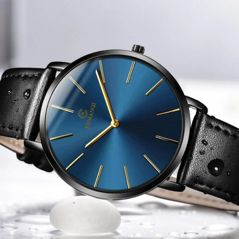 2022 Minimalist Men's Watch Ultra Thin Men's Watches For Men Fashion Simple Business Watch Leather Clock Reloj Hombre Relogio
