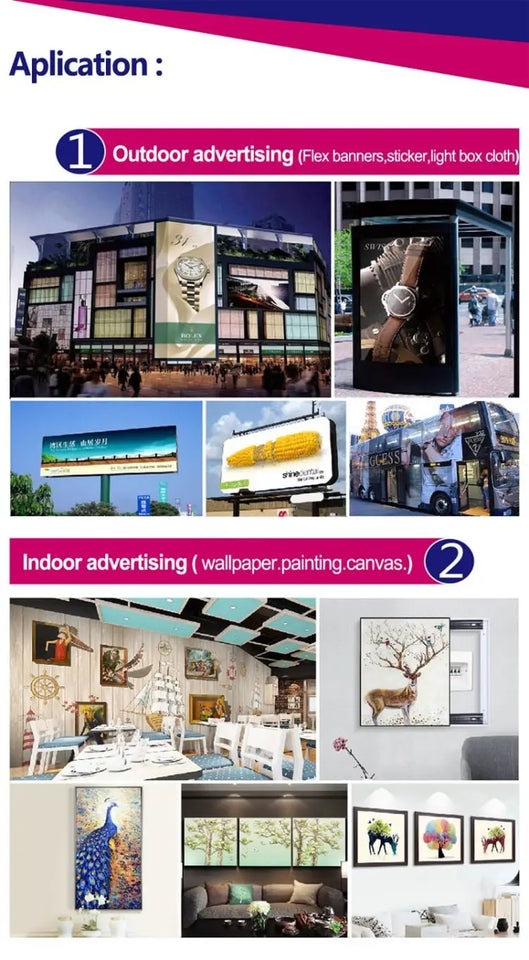 Sublimation Printer Commercial High Productivity Plotter Printer 180Cm Wide Format Printer Eco Solvent Banner Poster Wall Paper