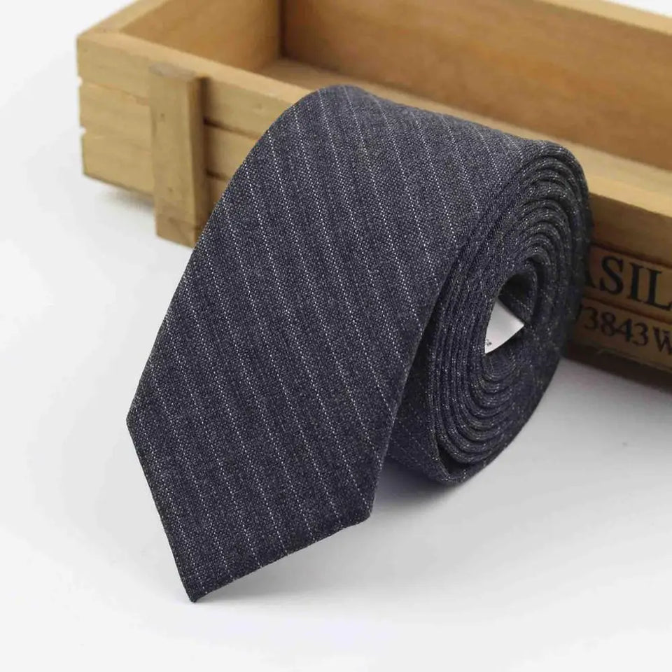 Commercial Luxury 100% Wool Tie Classical Color Black Grey Necktie Mens Fashion Neckties Designer Handmade European Style Ties
