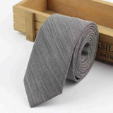 Commercial Luxury 100% Wool Tie Classical Color Black Grey Necktie Mens Fashion Neckties Designer Handmade European Style Ties