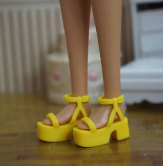 Doll toy accessories shoes high heels black shoes for your BB dolls BBIA31