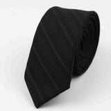 Commercial Luxury 100% Wool Tie Classical Color Black Grey Necktie Mens Fashion Neckties Designer Handmade European Style Ties