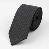 Commercial Luxury 100% Wool Tie Classical Color Black Grey Necktie Mens Fashion Neckties Designer Handmade European Style Ties