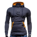 Autumn New Men Hoodies Sweatshirts Casual Solid Long Sleeve Hoodie Men Slim Fit Pullovers Sweatshirt Plus Size Hoody Streetwear