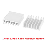 En-Labs 10pcs Silver 10x10x10mm Aluminum Heat Sink Radiator Heatsink,Electronic Chip Cooling Radiator Cooler for IC MOSFET SCR