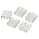 En-Labs 10pcs Silver 10x10x10mm Aluminum Heat Sink Radiator Heatsink,Electronic Chip Cooling Radiator Cooler for IC MOSFET SCR