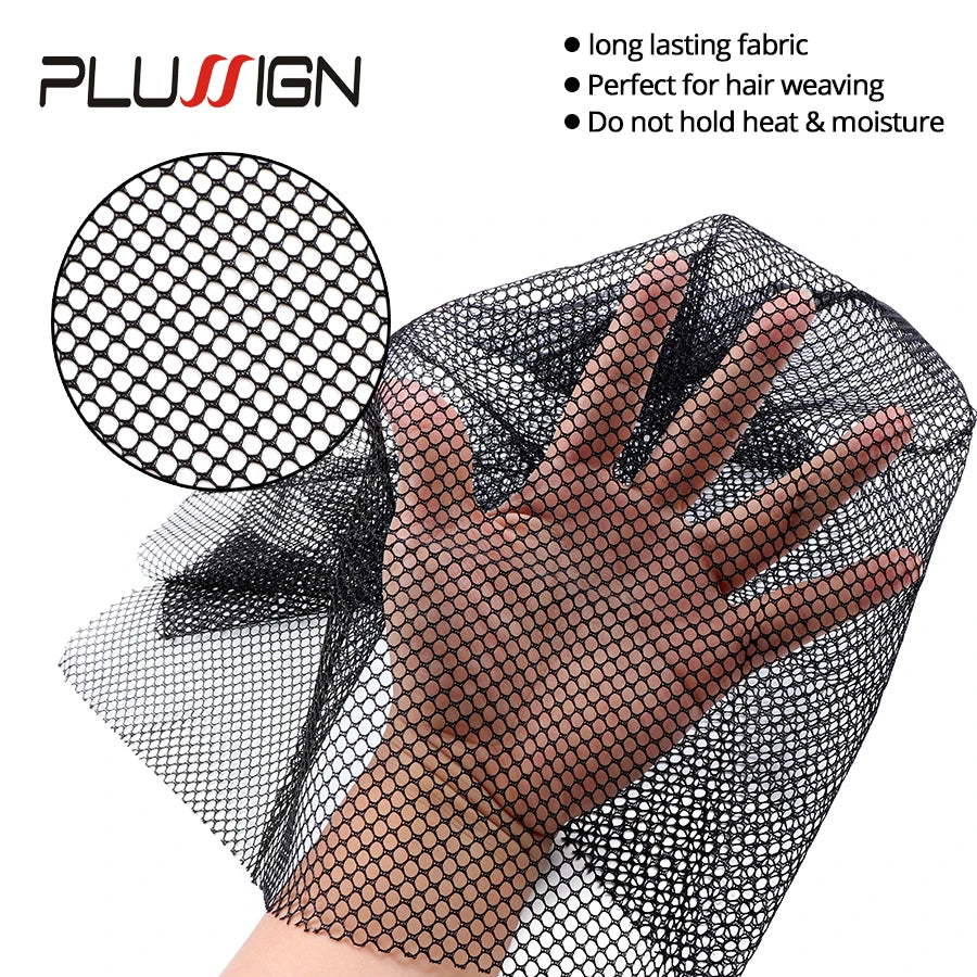Plussign New Cut And Create Style Swiss Lace Net For Making Lace Wig Foundation Hairnet Accessories Weaving Tools Hair Net