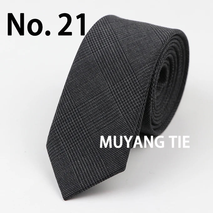 Commercial Luxury 100% Wool Tie Classical Color Black Grey Necktie Mens Fashion Neckties Designer Handmade European Style Ties