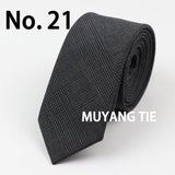 Commercial Luxury 100% Wool Tie Classical Color Black Grey Necktie Mens Fashion Neckties Designer Handmade European Style Ties