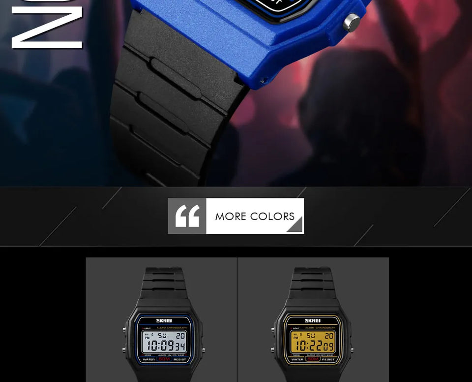 SKMEI Fashion Sports Couple Watches Women Digital Watch Waterproof Display Date Week Female Wristwatch Relogio Feminino 1412